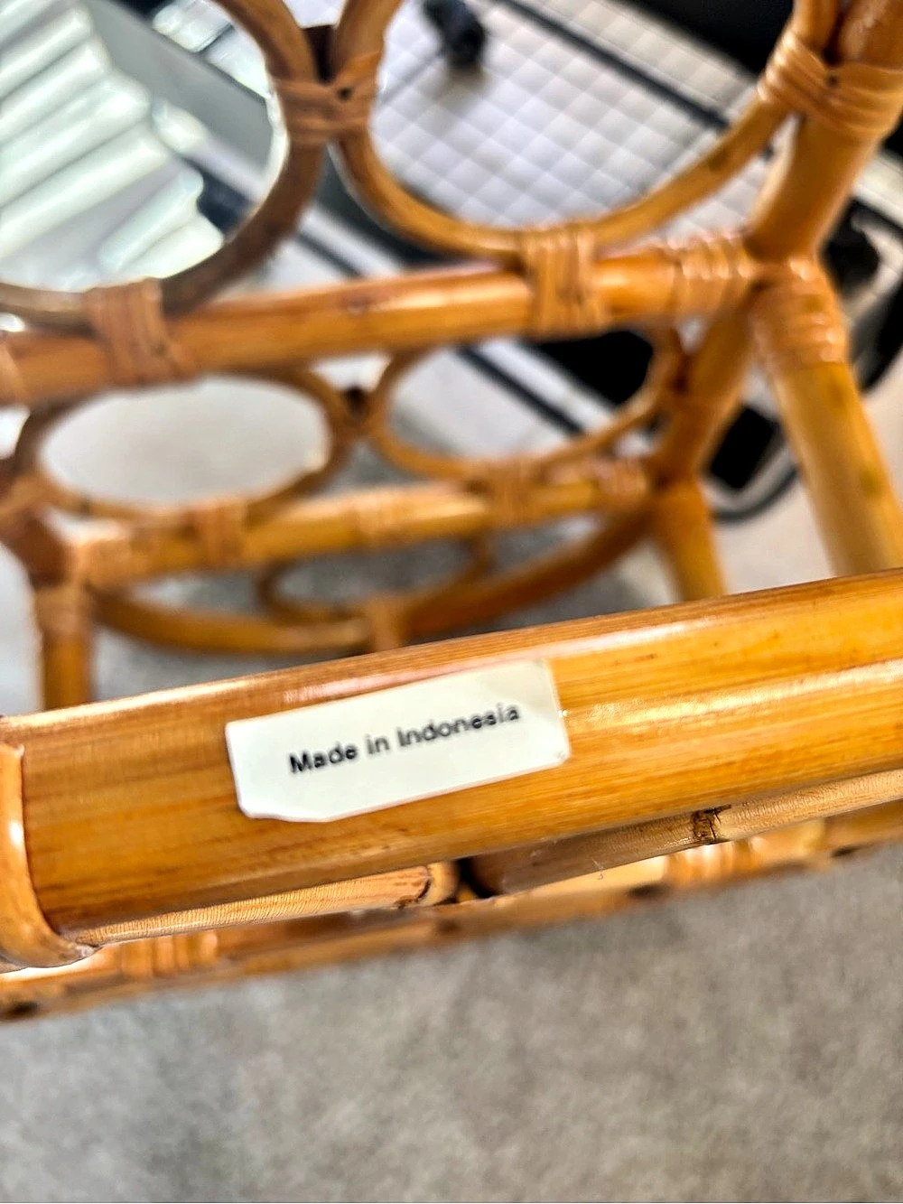 Rattan Wine Rack - Picture 9 of 10
